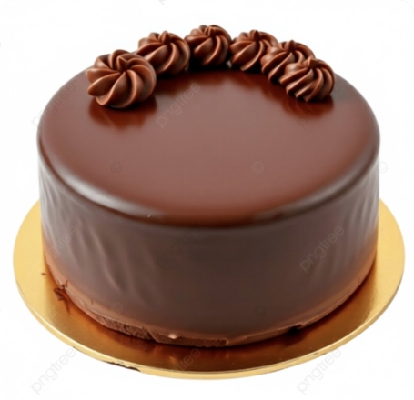 Bitter ve Sütlü Çikolatalı 2-3 Kişilik Doğum Günü Pastası