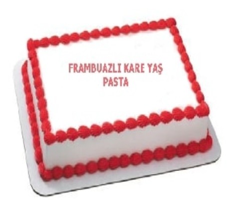 Damakta Unutulmaz Lezzet 60 Kişilik Frambuazlı Pasta