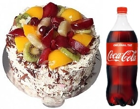 Karışık Meyveli Pasta Taze Meyveler